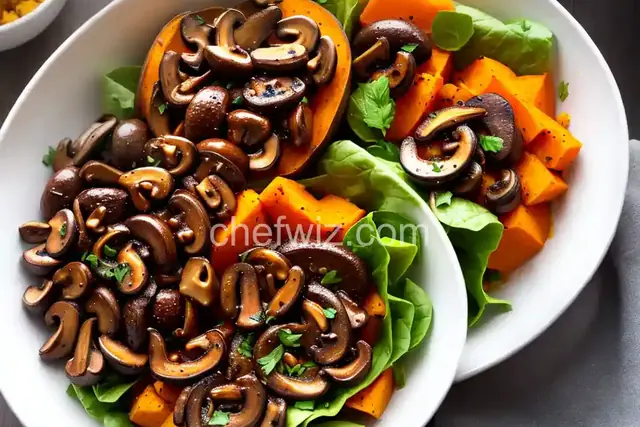 Sweet Potato Bowls With Spiced Lamb and Mushrooms