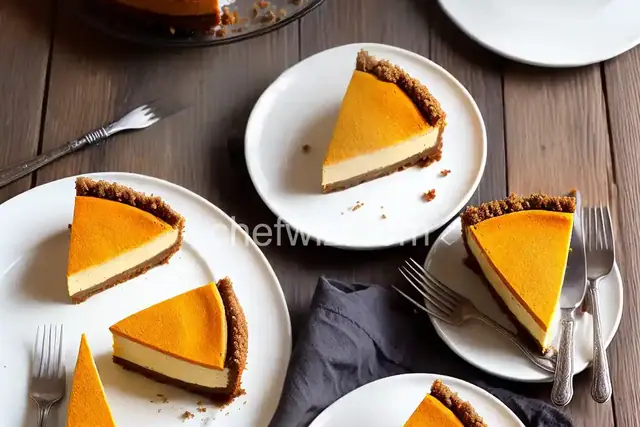 Sweet Potato Cheesecake with Gingersnap Crust