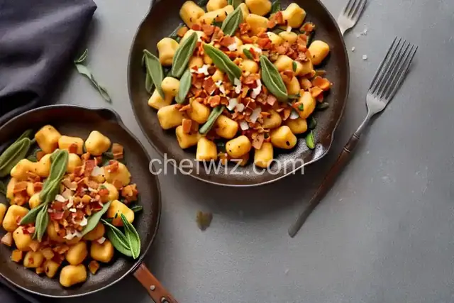 Sweet Potato Gnocchi with Brown Butter, Crispy Pancetta and Sage