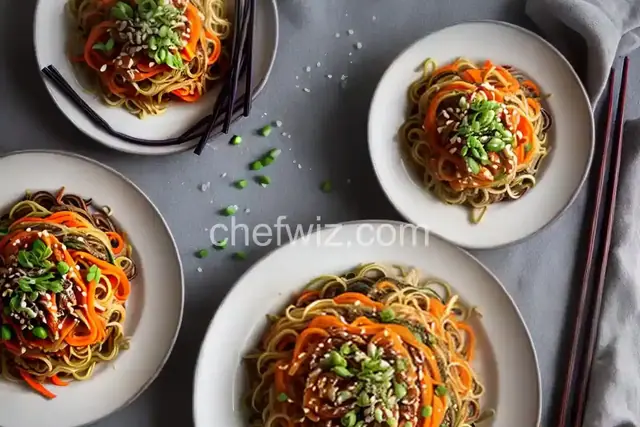 Sweet Potato Noodles (Japchae)