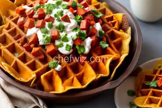 Sweet Potato Waffle Fry Nachos