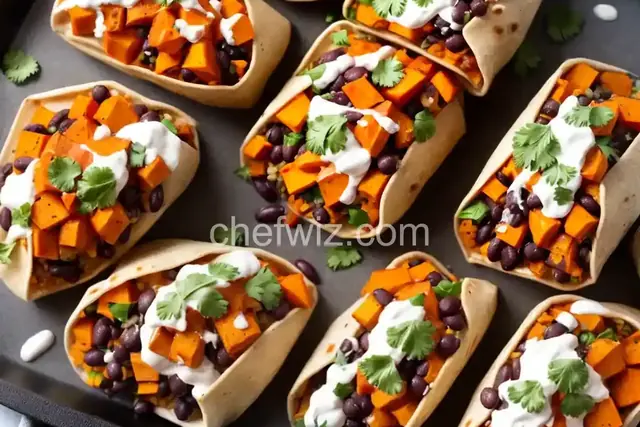 Sweet Potato and Black Bean Burritos