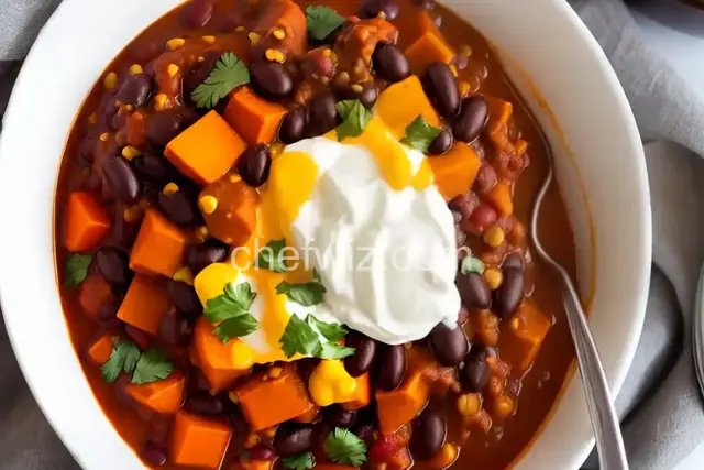 Sweet Potato and Black Bean Chili