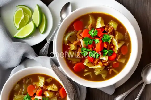 Sweet Russian Cabbage Soup