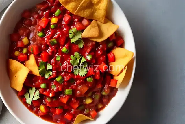 Sweet Salsa and Cinnamon Chips