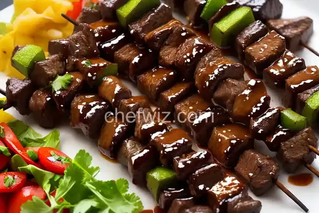 Sweet Teriyaki Beef Skewers