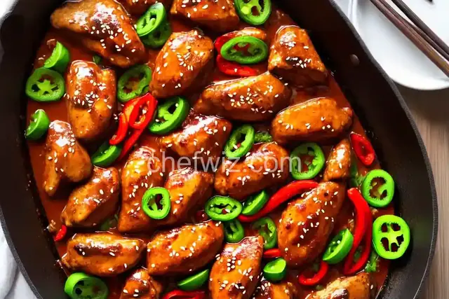 Sweet and Hot Pepper Chicken, Asian-Style