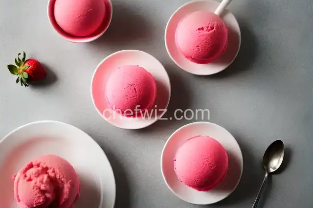 Sweet and Silky Strawberry Sorbet