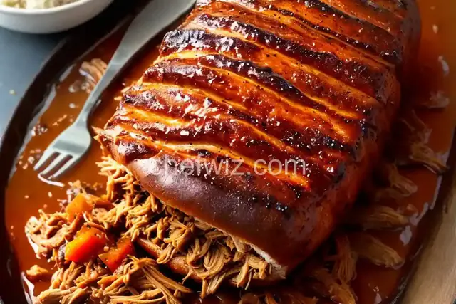 Sweet and Smoky Slow-Cooked Pulled Pork Loin