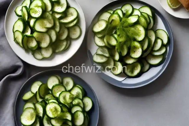 Sweet-and-Sour Cucumbers with Fresh Dill