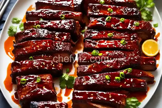 Sweet and Spicy Asian Barbecued Ribs
