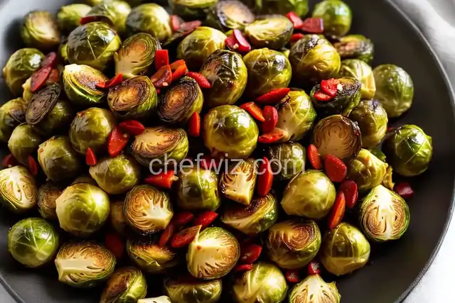 Sweet and Spicy Broiled Brussels Sprouts