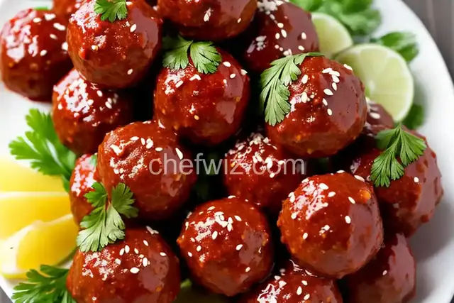 Sweet and Spicy Cocktail Meatballs