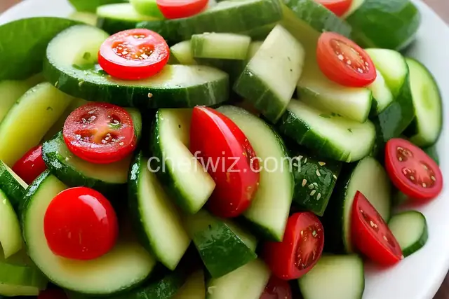 Sweet and Spicy Cucumber Salad