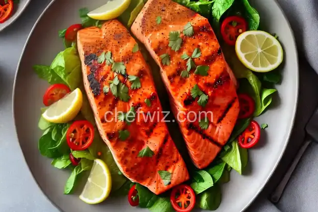 Sweet and Spicy Grilled Salmon