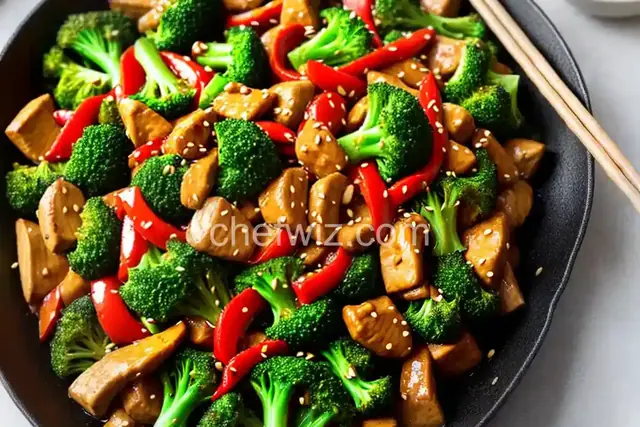 Sweet and Spicy Stir Fry with Chicken and Broccoli