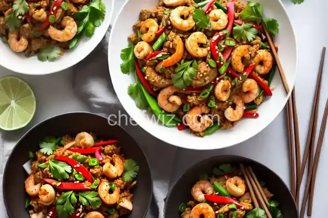 Sweet and Spicy Thai Shrimp Stir Fry