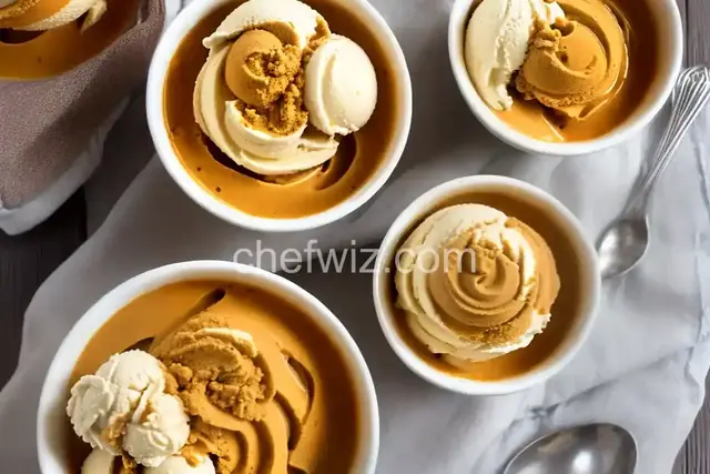 Swirled No-Churn Thai Tea Ice Cream