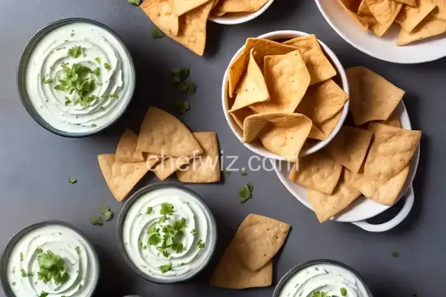 Swirly Yogurt Queso with Cilantro Cream