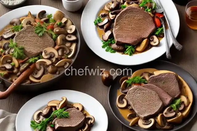 Swiss-Style Veal and Mushrooms