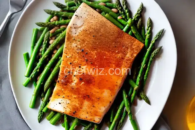 Swordfish With Asparagus and Beans