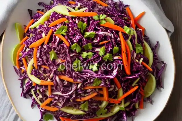 Szybka Surowka z Czerwonej Kapusty (Polish Red Cabbage Slaw)