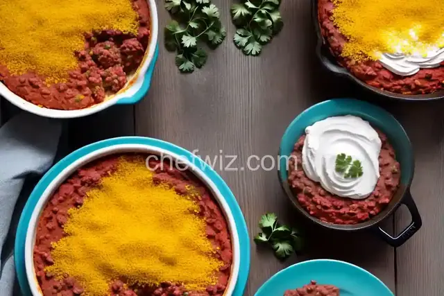 Taco Dip with Refried Beans
