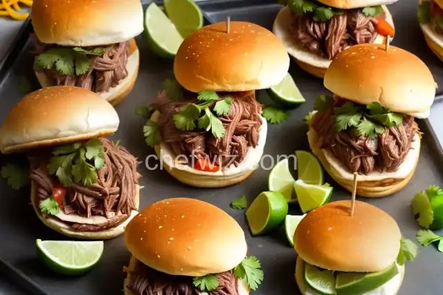 Taco Shredded Beef Sliders