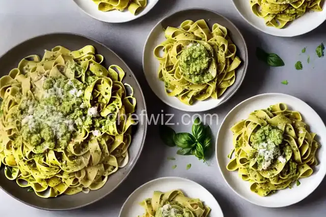 Tagliatelle with Fresh Corn Pesto