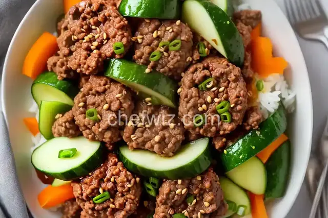Taiwanese Ground Pork and Pickled Cucumbers