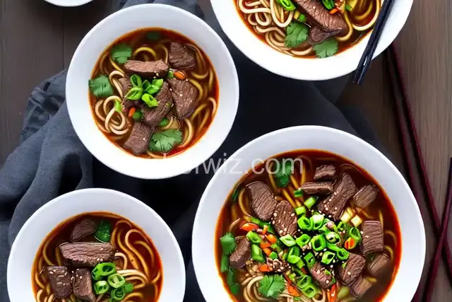 Taiwanese Spicy Beef Noodle Soup
