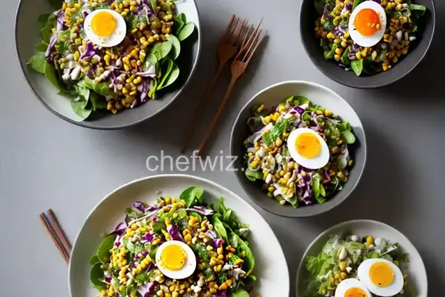 Tam Khao Pod Kai Kem (Thai Corn Salad With Salted Duck Egg)