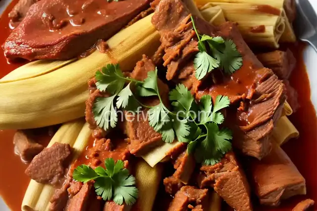 Tamales de Puerco (Red Pork Tamales)