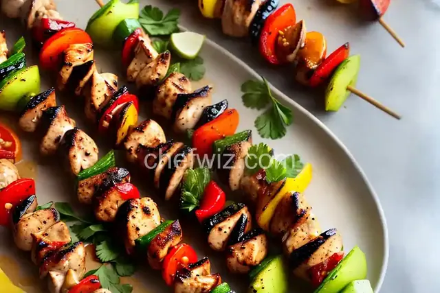 Tangy Almond Chicken Kabobs