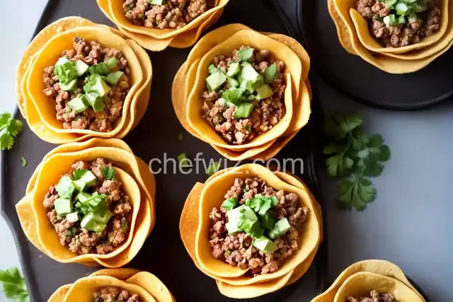 Tangy Turkey Taco Cups