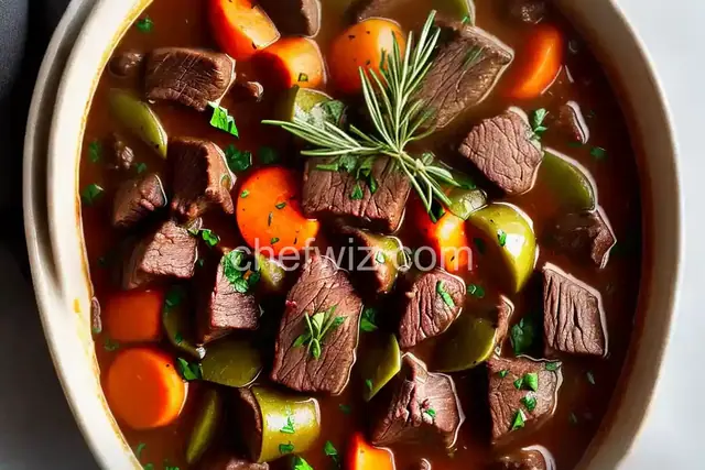 Tarragon Beef Stew with Vermouth