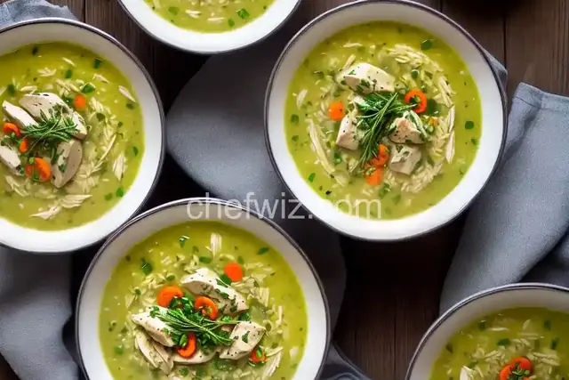 Tarragon Chicken and Rice Soup