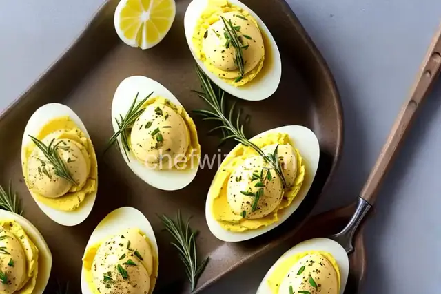 Tarragon-Honey Mustard Deviled Eggs