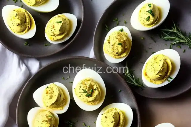 Tarragon and Spice Deviled Eggs