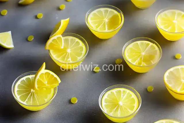 Tart Lemon Drop Jelly Shots