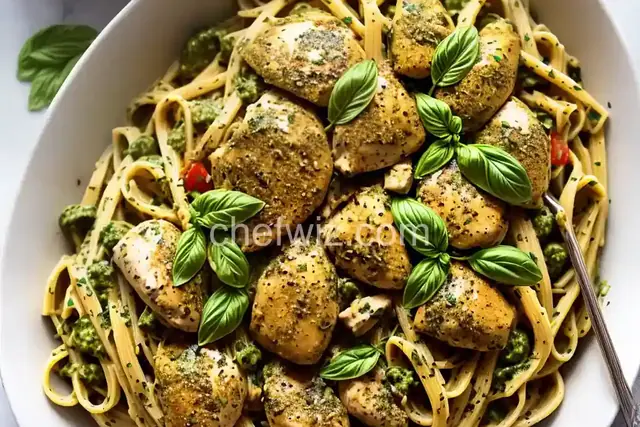 Teena's Spicy Pesto Chicken and Pasta