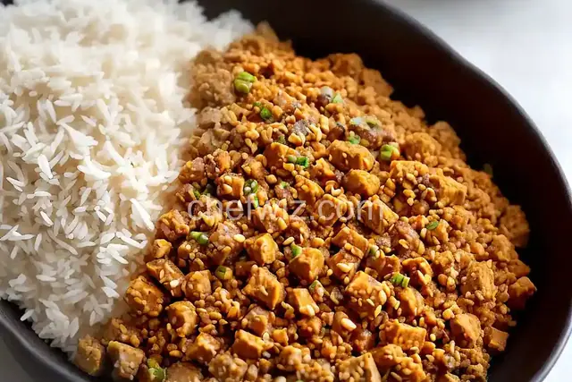 Tempeh Crumbles With Coconut Rice