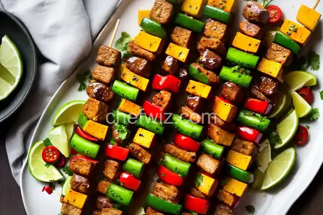 Tempeh Kabobs with Moroccan Couscous