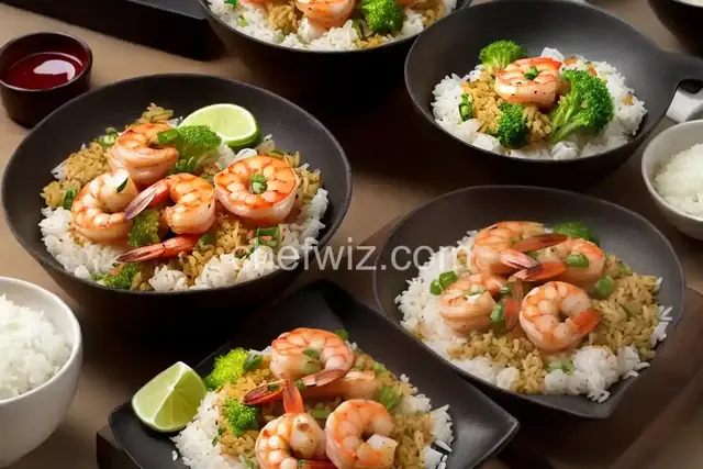 Teppanyaki-Style Shrimp and Calrose Rice