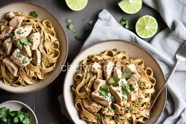Tequila-Chicken Fettuccine