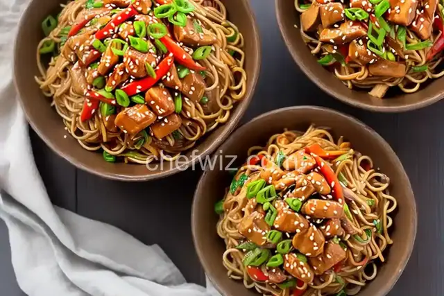 Teriyaki Chicken Chow Mein