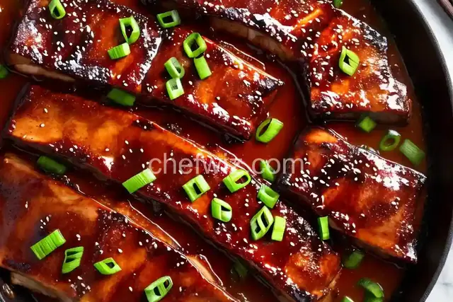 Teriyaki-Glazed Pork Spare Ribs