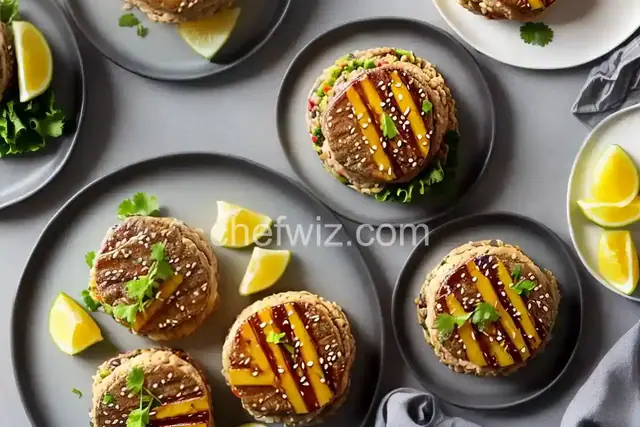 Teriyaki Pineapple Turkey Burgers
