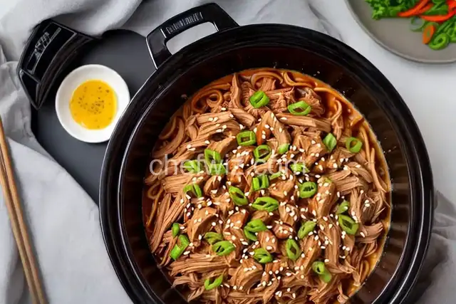 Teriyaki Pulled Pork in the Slow Cooker