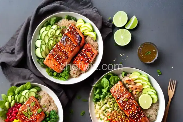 Teriyaki Salmon Quinoa Bowls